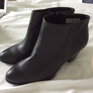 Beautiful black leather booties